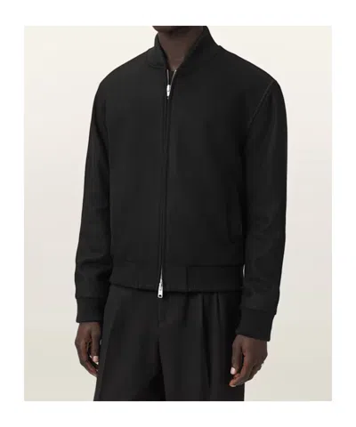 Allsaints Wool-blend Deceit Bomber Jacket In Multi