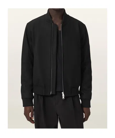 Allsaints Wool-blend Deceit Bomber Jacket In Multi
