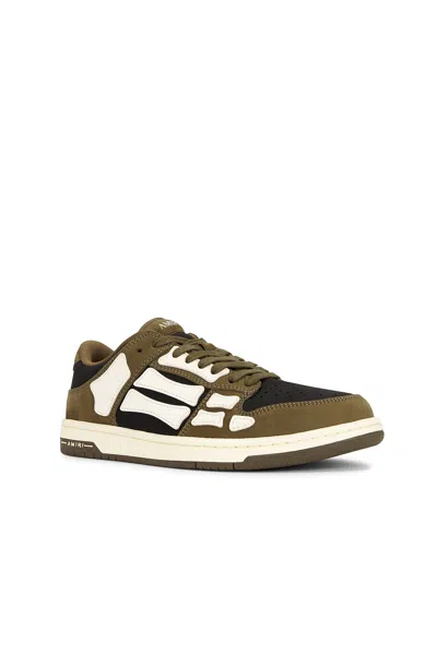 Amiri Panel Sneakers Rubber Sole Low Top In Black