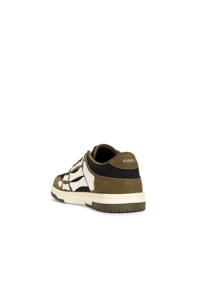 Amiri Panel Sneakers Rubber Sole Low Top In Black