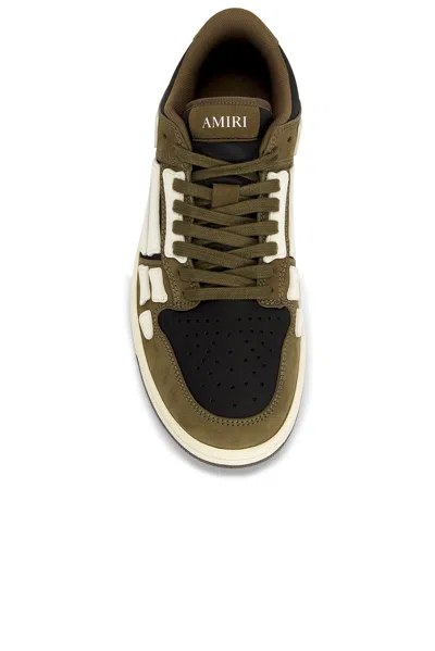 Amiri Panel Sneakers Rubber Sole Low Top In Black