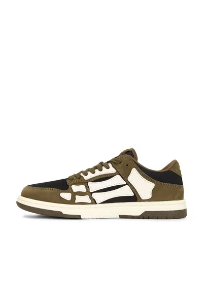 Amiri Panel Sneakers Rubber Sole Low Top In Black