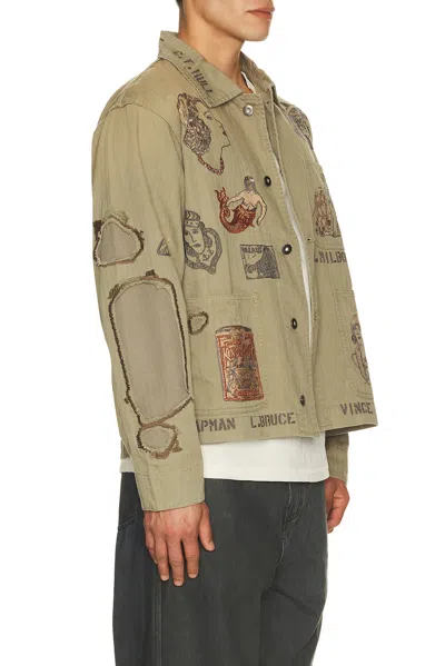 Samuel Zelig Duffle Chore Jacket In Green