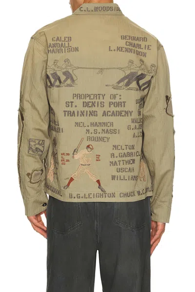 Samuel Zelig Duffle Chore Jacket In Green