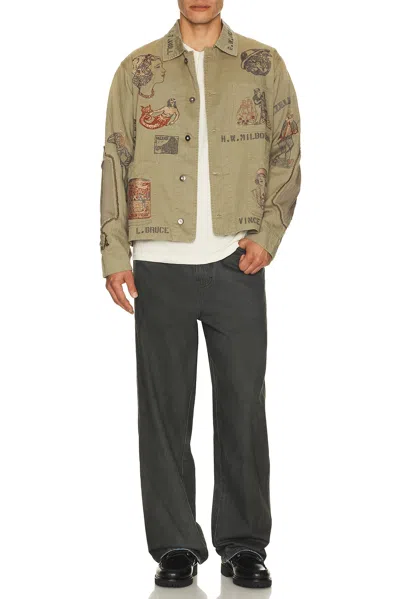 Samuel Zelig Duffle Chore Jacket In Green