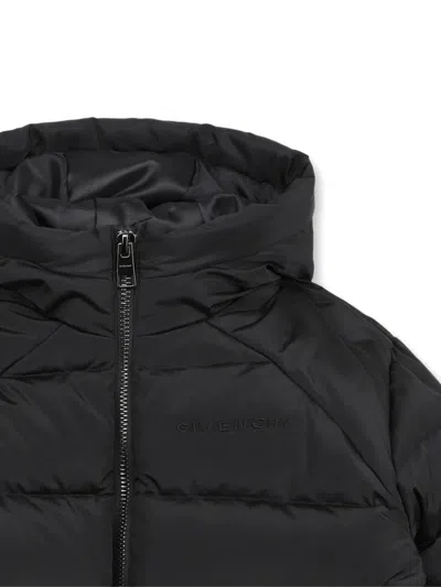 Givenchy Hooded Padded Jacket In Black