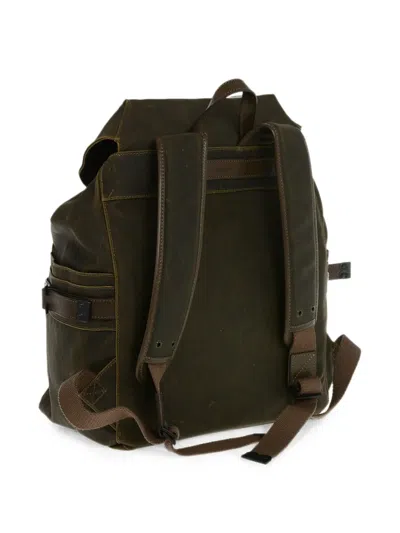 FLAG-PATCH SIDE-POCKET BACKPACK