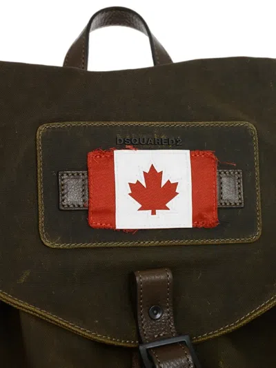 FLAG-PATCH SIDE-POCKET BACKPACK