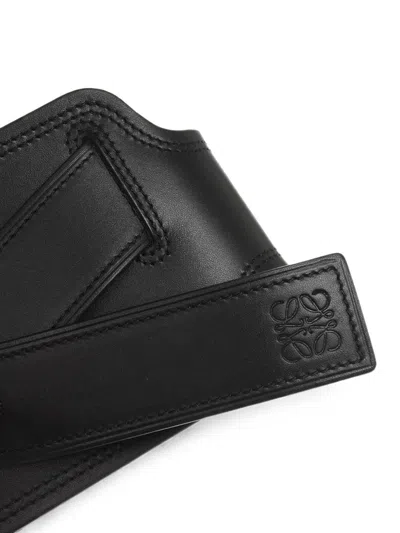 Loewe Knot-detail Obi Belt In Black
