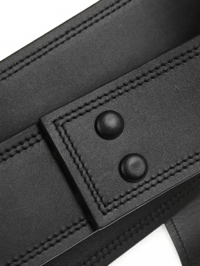 Loewe Knot-detail Obi Belt In Black