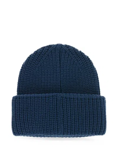 Dsquared2 Logo-patch Beanie Hat In Blue