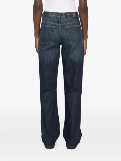 7 For All Mankind Stovepipe Belt-loop Jeans In Multi