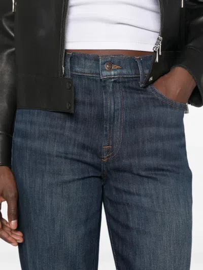 7 For All Mankind Stovepipe Belt-loop Jeans In Multi