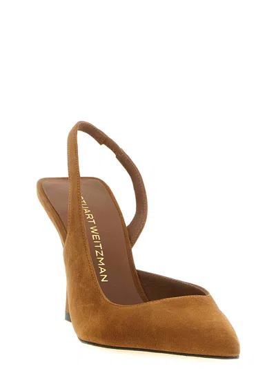 Stuart Weitzman Vinnie Slingback Heel In Brown