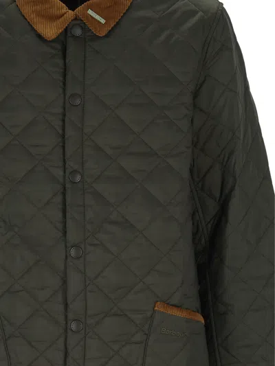 Barbour Liddesdale Quilted-pattern Jacket In Green