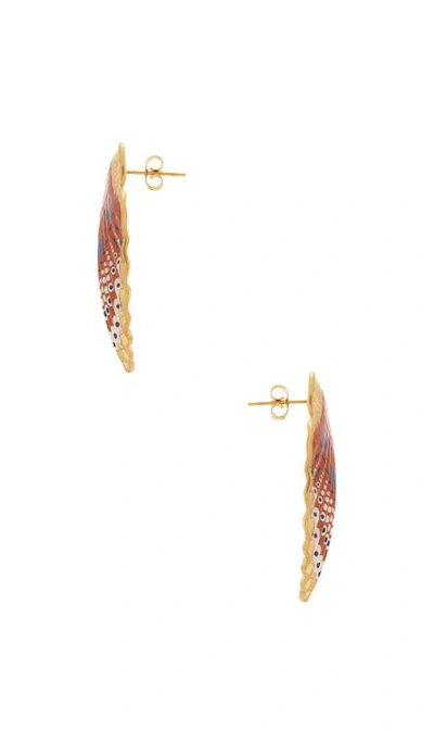 Bracha Tide Earrings In Red Multi