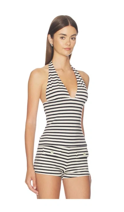 Oddli Halter Top In Stripe