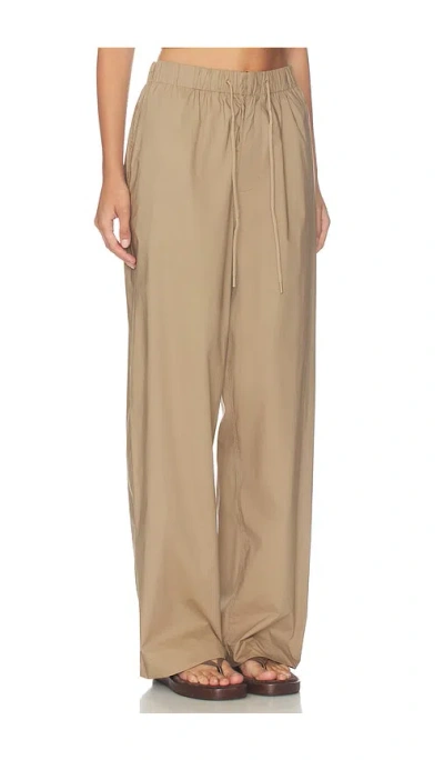 Skims Oversized Drawstring Pant In Brown