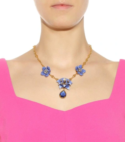 Shop Dolce & Gabbana Crystal Embellished Necklace