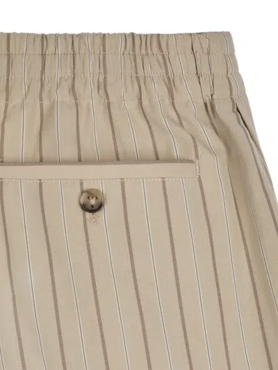 Tod's Short In Striped Silk In Pattern
