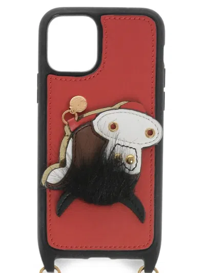 Stella Mccartney Horse-patchwork Strap Iphone 11 Pro Case In Red