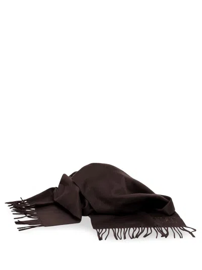 Max Mara Patterned Scarf In Brown