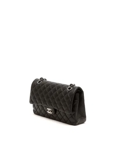 Chanel Classic Medium Double Flap Bag In Black
