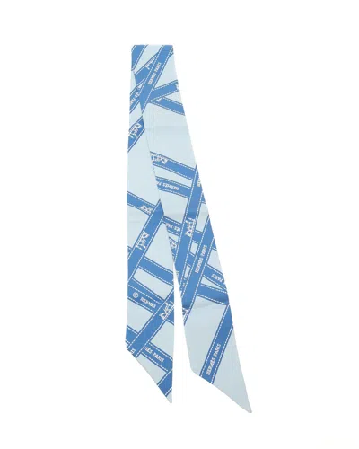 Hermes Hermès Bolduc Silk Twilly In Blue