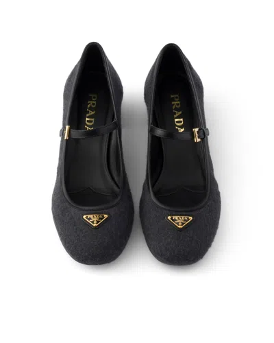 Prada Fabric Pumps In Black
