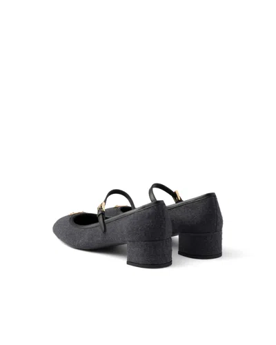 Prada Fabric Pumps In Black