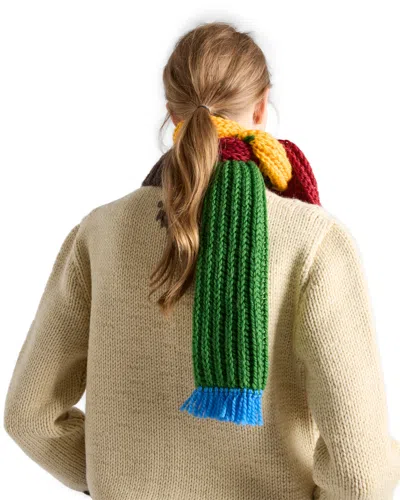 Prada Wool Scarf In Multicolored
