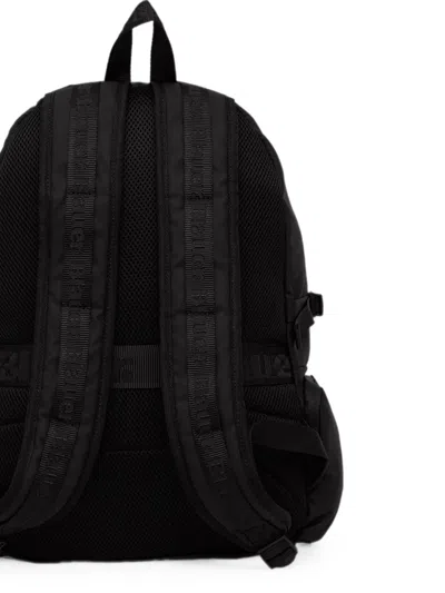 Blauer Logo-print Zip-pocket Backpack In Black