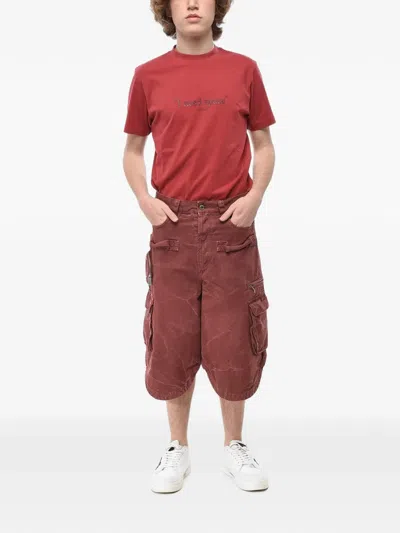 Off-white Multi-pocket Garment-dyed Shorts In Multi