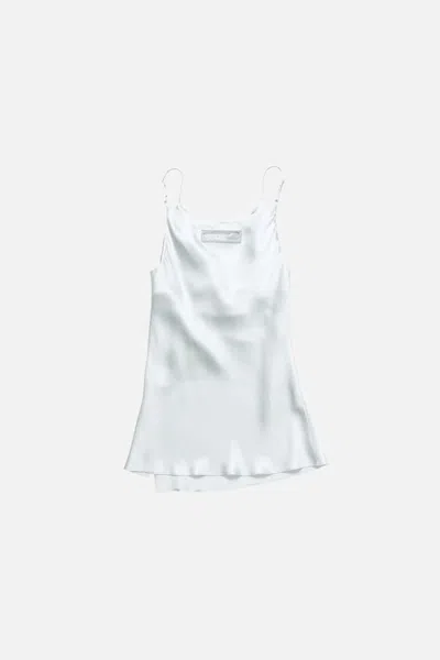 Acne Studios Shiny Satin Tank Top In Multi