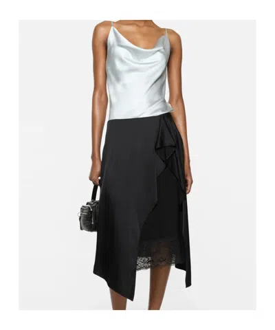 Acne Studios Shiny Satin Tank Top In Multi