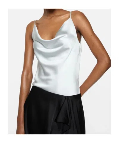 Acne Studios Shiny Satin Tank Top In Multi