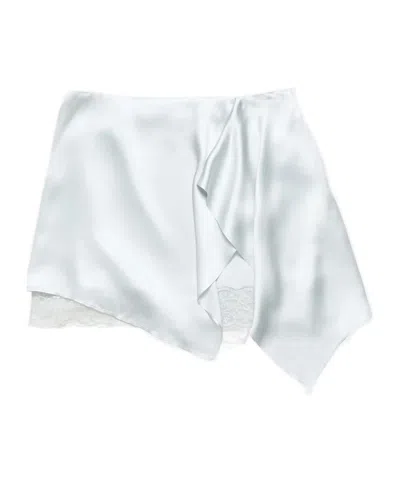 Acne Studios Ruffled Satin Skirt In Multi