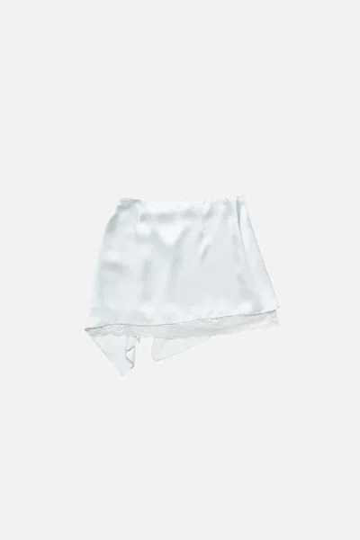 Acne Studios Ruffled Satin Skirt In Multi
