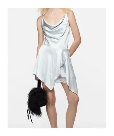 Acne Studios Ruffled Satin Skirt In Multi