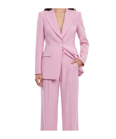 Alex Perry Single-breasted Virgin-wool Blazer In Multi