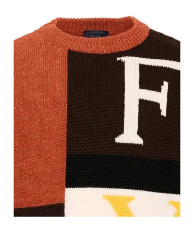 Fay Long-sleeved Sweater In Multi