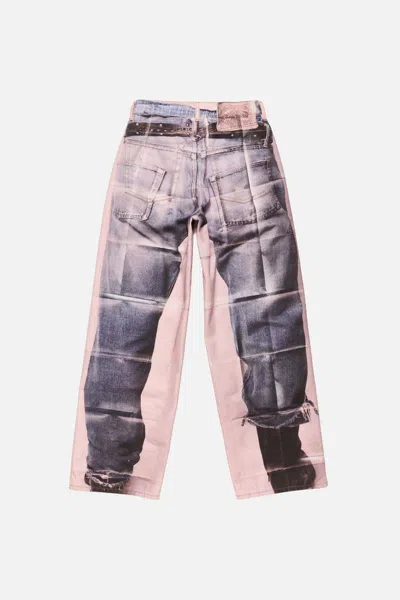Acne Studios Panelled Denim Jeans In Multi