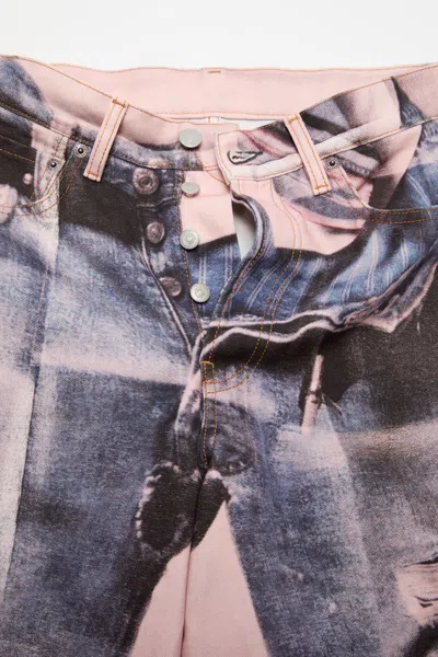 Acne Studios Panelled Denim Jeans In Multi