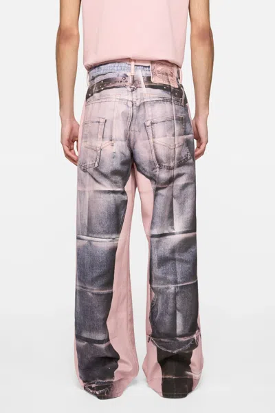 Acne Studios Panelled Denim Jeans In Multi
