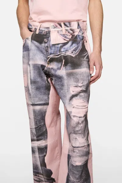 Acne Studios Panelled Denim Jeans In Multi