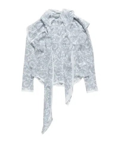 Acne Studios Silk Paisley Blouse In Multi