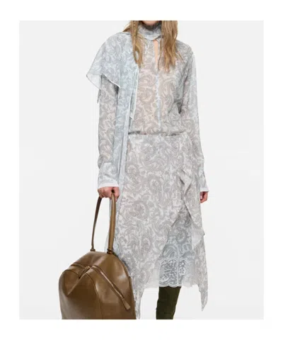 Acne Studios Silk Paisley Blouse In Multi