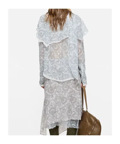 Acne Studios Silk Paisley Blouse In Multi