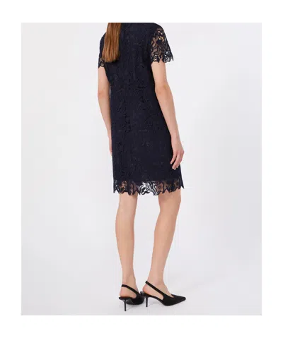 Max Mara Short-sleeved Dress In Blue