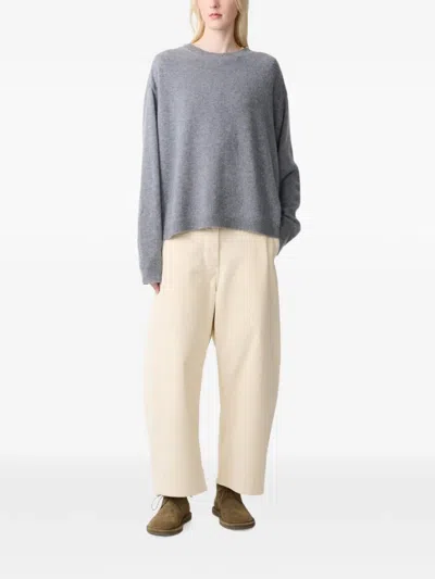 Studio Nicholson 칼코 코듀로이 팬츠 In White